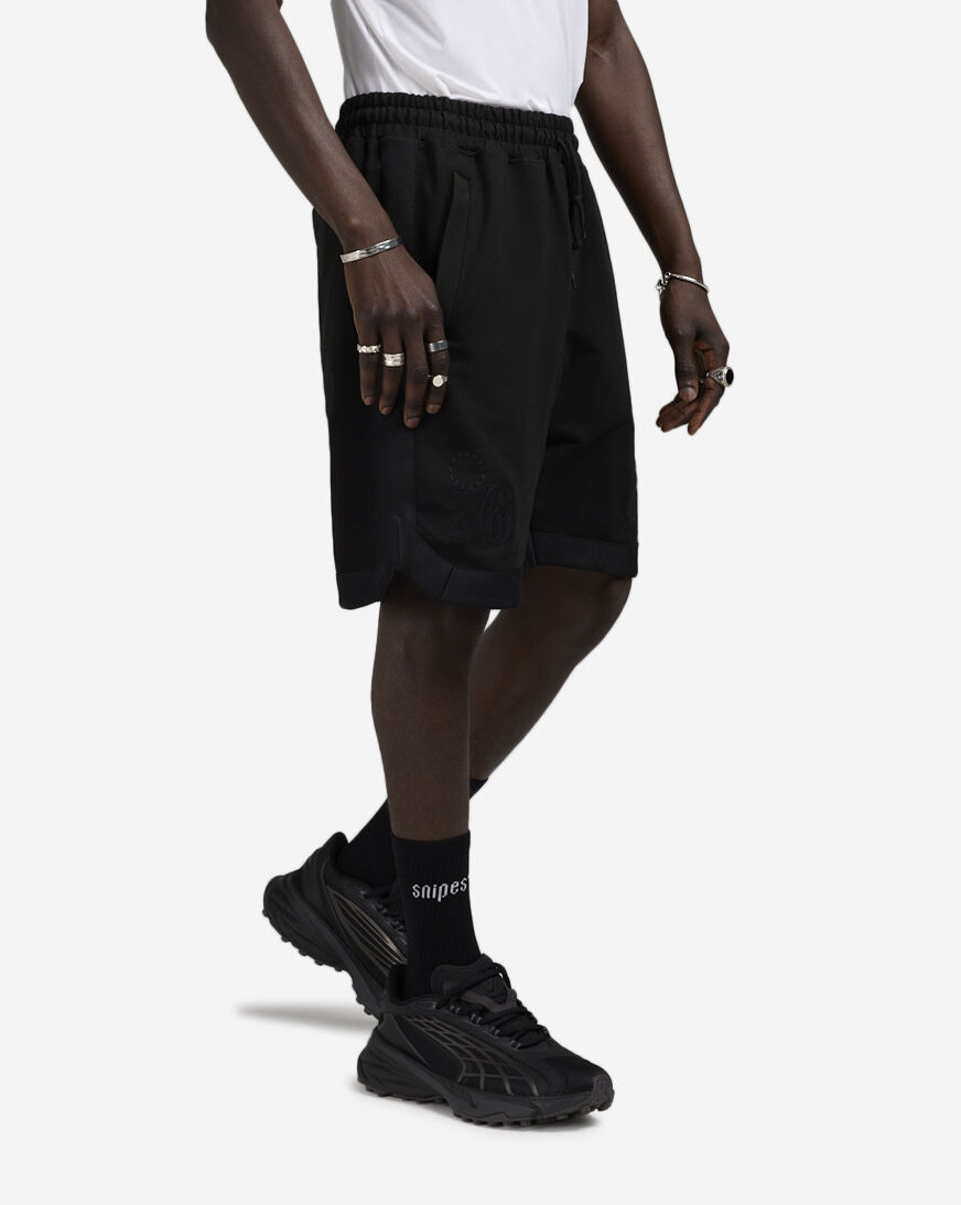 Shop New Era Philadelphia Sixers Shorts 60597279 black