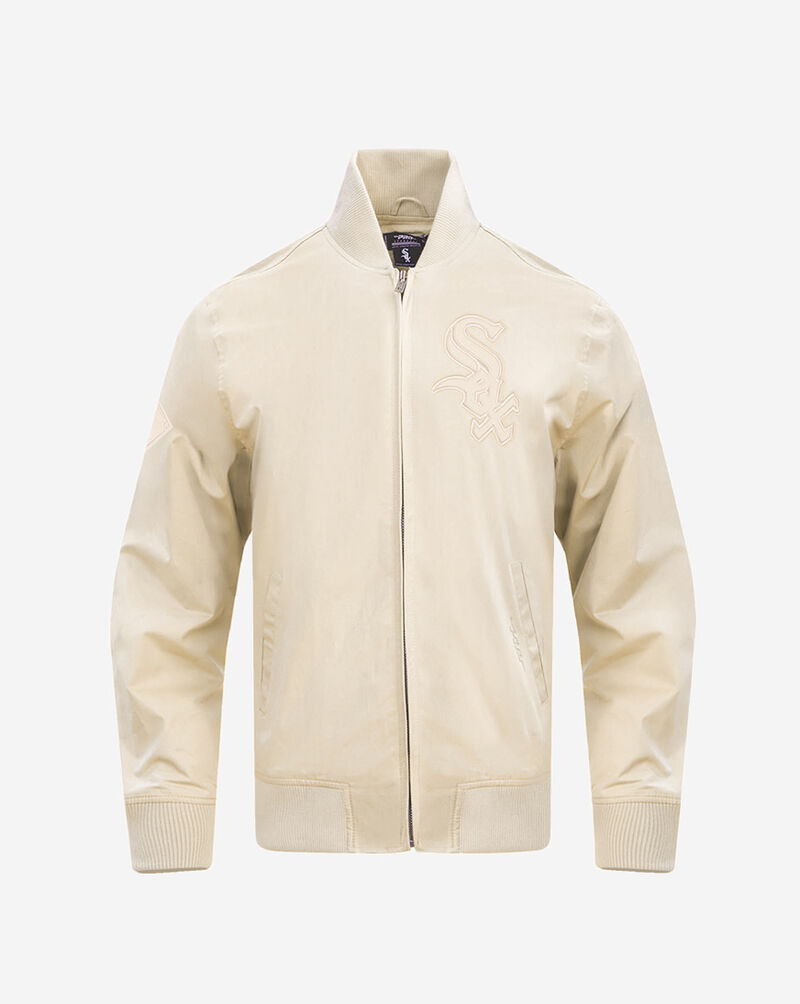 PRO STANDARD Chicago White Sox Neutral Twill Jacket  LCW637028-EGG cream 1
