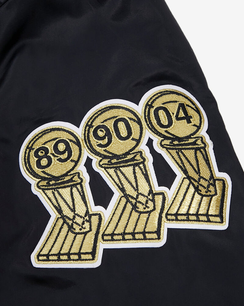 Pro Standard Detroit Pistons Big Logo Satin Jacket  BDP652885 Black 4