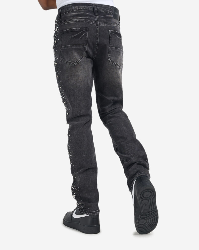 Decibel Embellished Straight Jean DECWB504-BLK Black 2