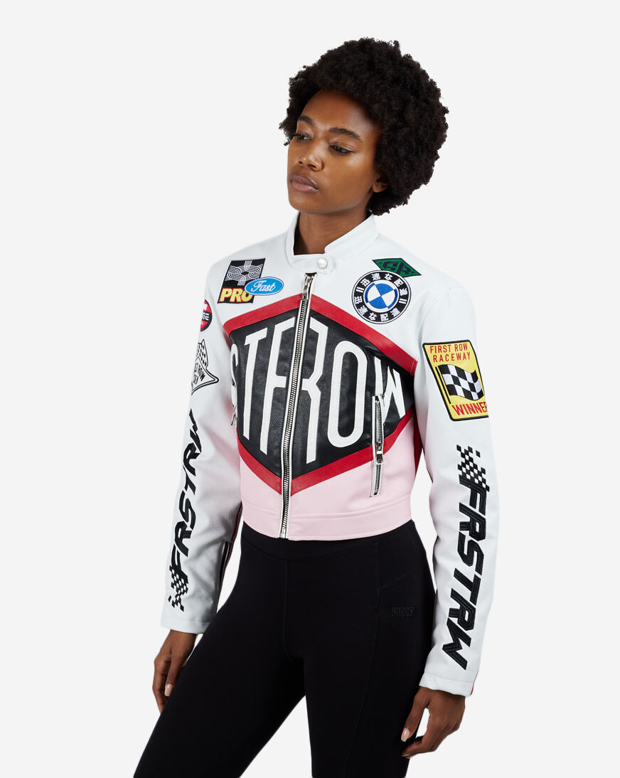Shop First Row Racing Jacket FRJ2032CR-WHI white | SNIPES USA