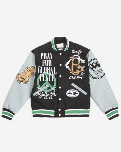 Kids' Peace Varsity Jacket
