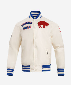 Buffalo Bills Retro Classic Rib Satin Jacket