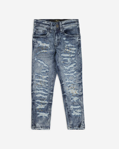 Kids' Distressed Slim Fit Jeans (2-7)