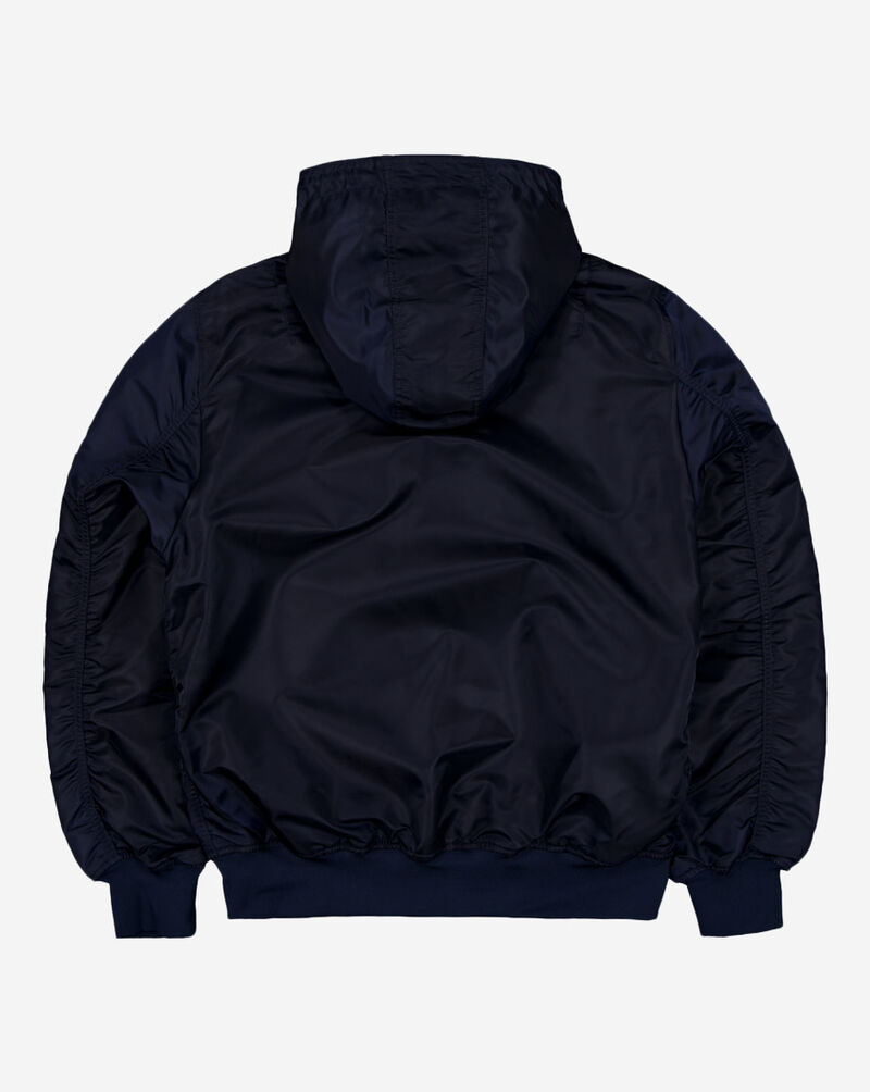 New Era Alpha Industries Historic L-2B New England Patriots Hooded Bomber Jacket 60564132 Blue 3