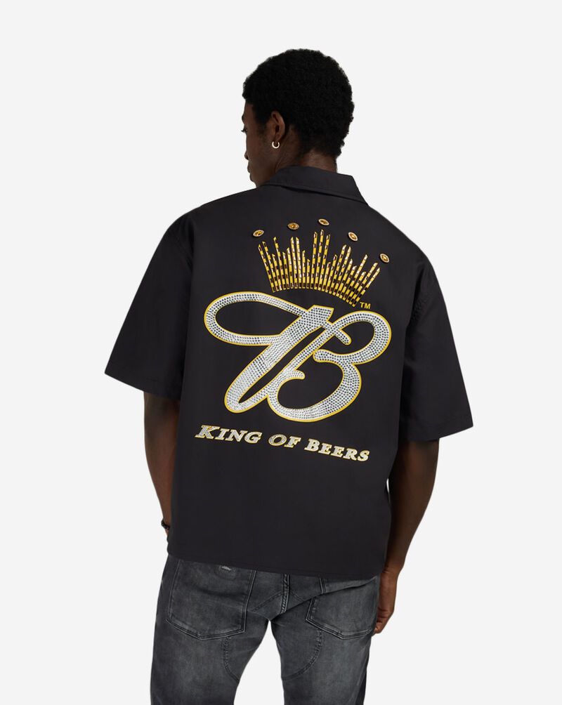 Preme Budweiser Woven Shirt PRWT141-BLK Black 2