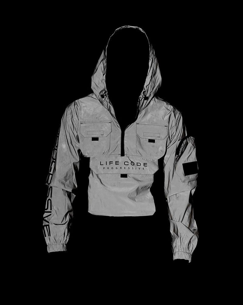 Life Code Nylon Tactical Windbreaker 13J03-SV Grey 4