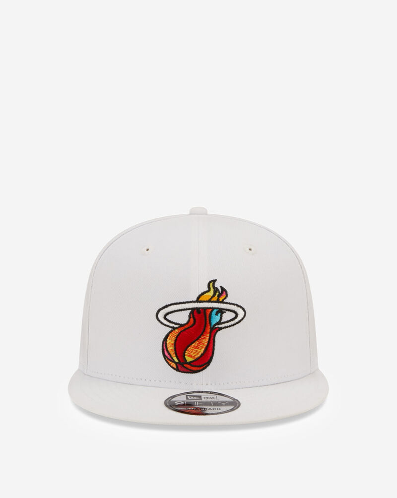 New Era 9Fifty Miami Heat City Edition Snapback Hat 60294502-ERA White 2