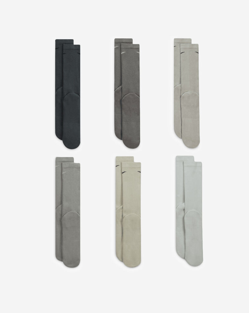 Nike Everyday Plus Cushion 6Pk Crew Socks (M | L) SX6897-991 Grey 3