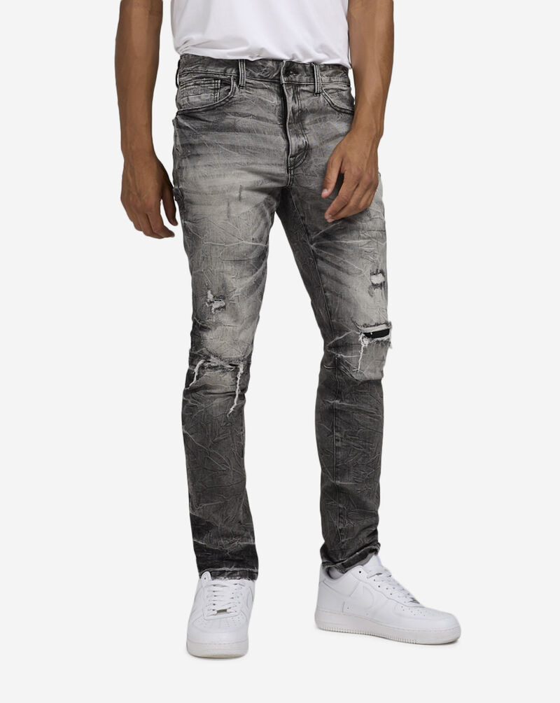 Decibel Slim Rip and Repair Jeans JP24108SN-GRY Grey 1