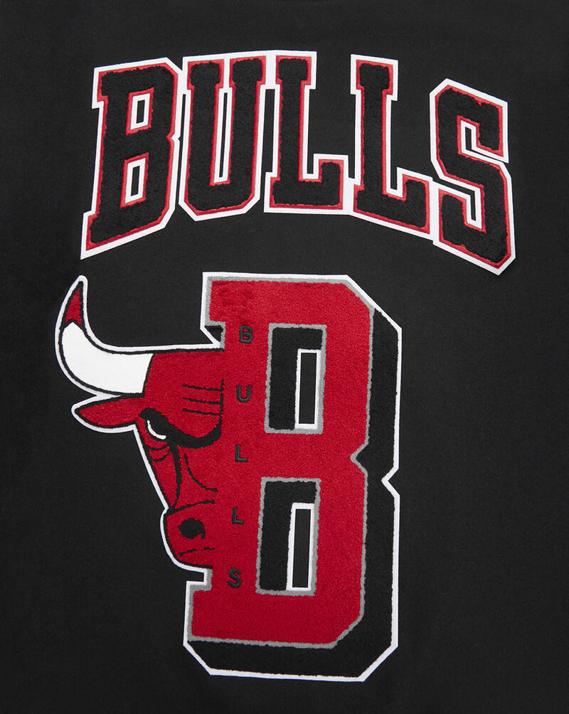 PRO STANDARD Chicago Bulls Mash Up Rib Wool Varsity Jacket  BCB6515750-BRK Black 2