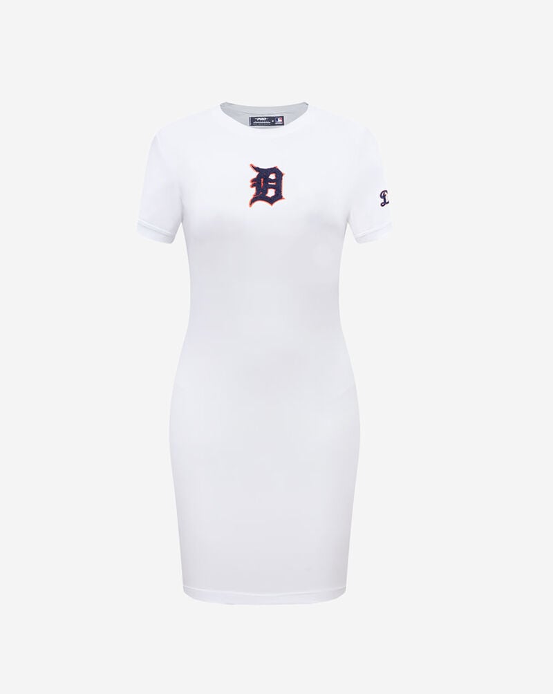 PRO STANDARD Detroit Tiger Classic Body Con Dress LDTB37220-WHT White 1