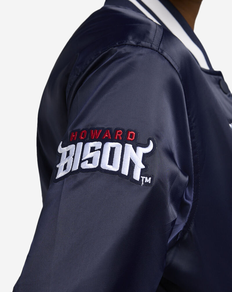 PRO STANDARD Howard University Crest Satin Jacket CHWU71852-MDN Blue 3