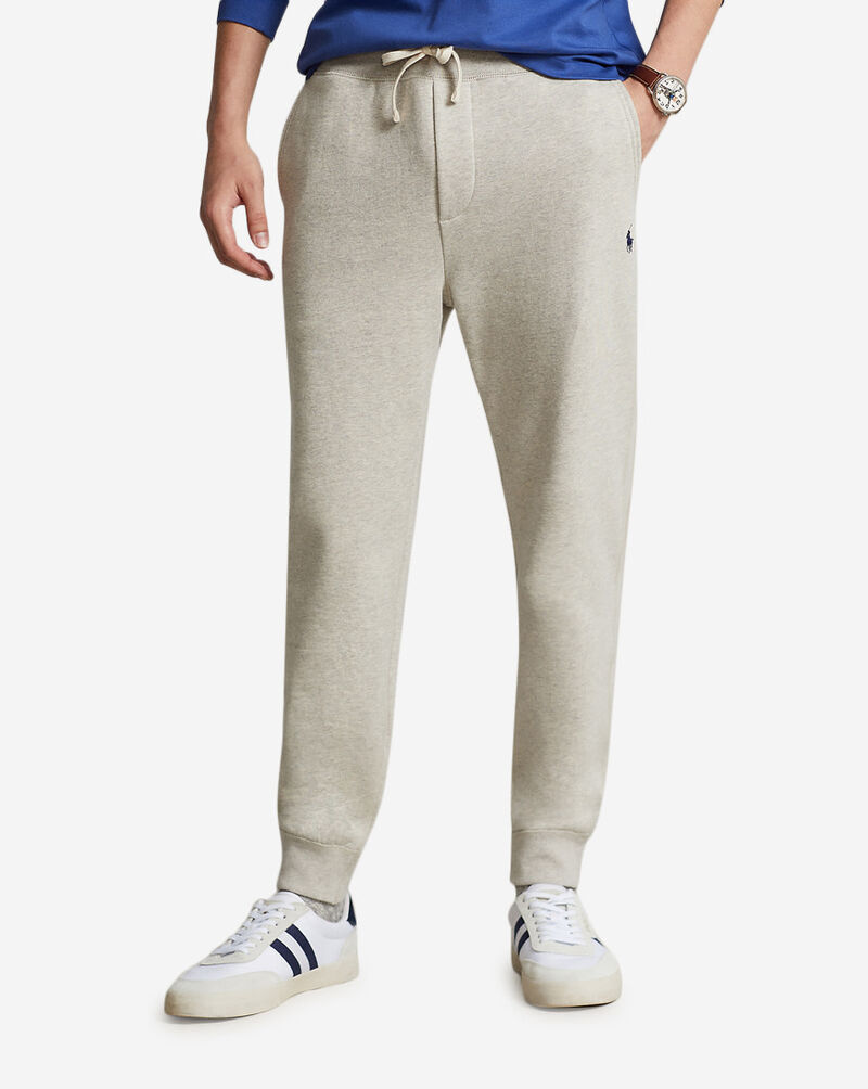 Sweat Pants in Grey Melange Fleece Rib, Baserange, Covet + Lou