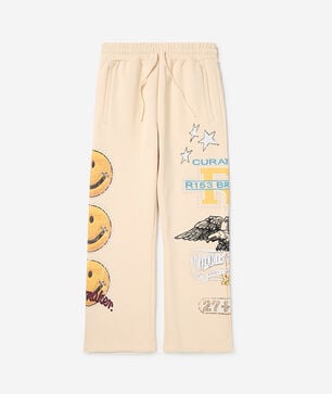 Kids' Cropped Pull Over Tiger Smiley Fleece Pant