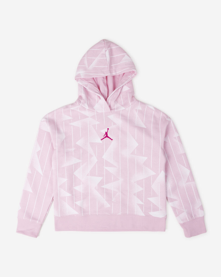 Shop Jordan Grade School Essentials AOP Pullover Hoodie 45C593 A0W