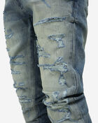Jordan Craig 5Pkt Rip Repair Jeans JS3208-SIL Blue 3