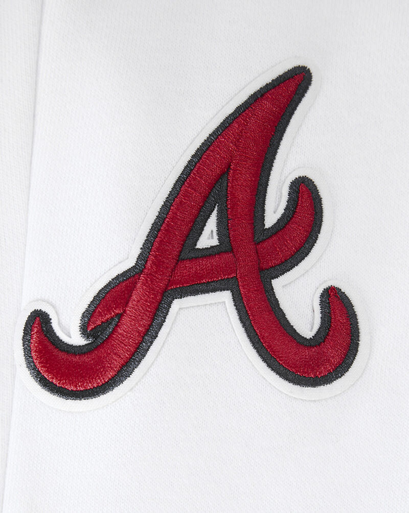 PRO STANDARD Atlanta Braves Classic Fleece Sweatpant LABG34345-WHT White 4