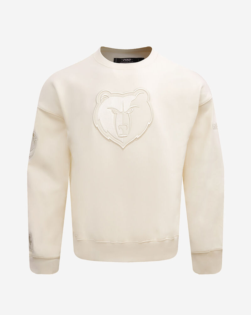 PRO STANDARD Memphis Grizzlies Neutral Drop Shoulder Fleece Crewneck BMG558747-EGG cream 1