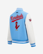 PRO STANDARD Big Boys' St. Louis Cardinals Retro Classic Rib Wool Varsity Jacket  LSCB7315100-UWH Blue 3
