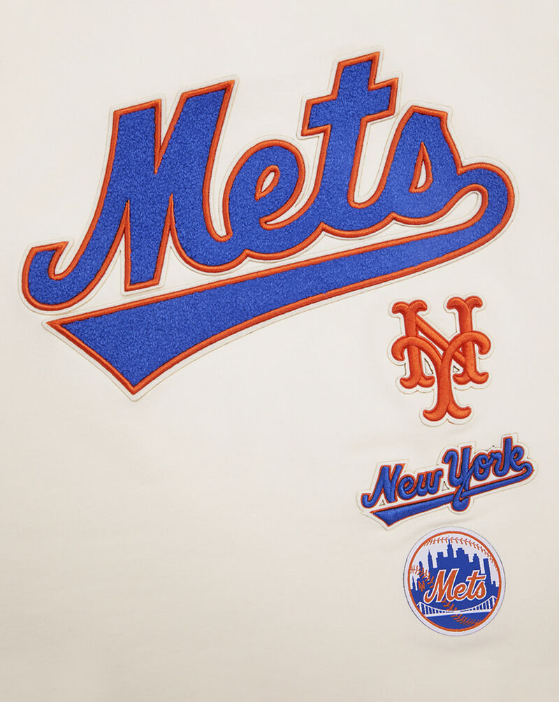 PRO STANDARD New York Mets Retro Short Sleeve Classic Boxy Tee  LNMA314491-EGG cream 2