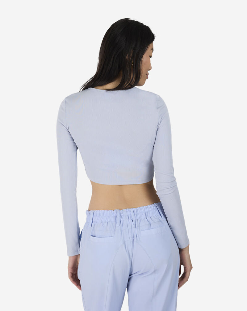 Sixth June Metal Logo Long Sleeve Top 34134-LBLU Blue 2