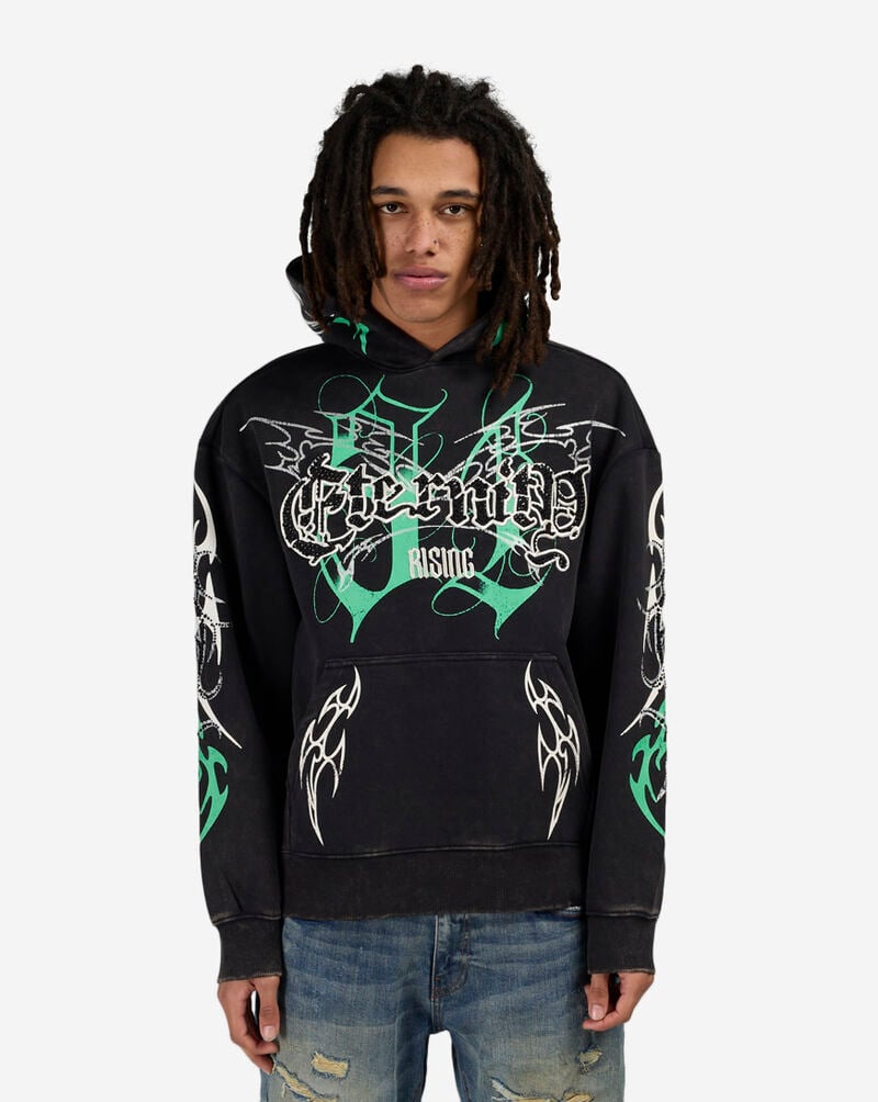 Smoke Rise Eternity Fleece Hoodie  FO25677SNZ-BLK Black 1