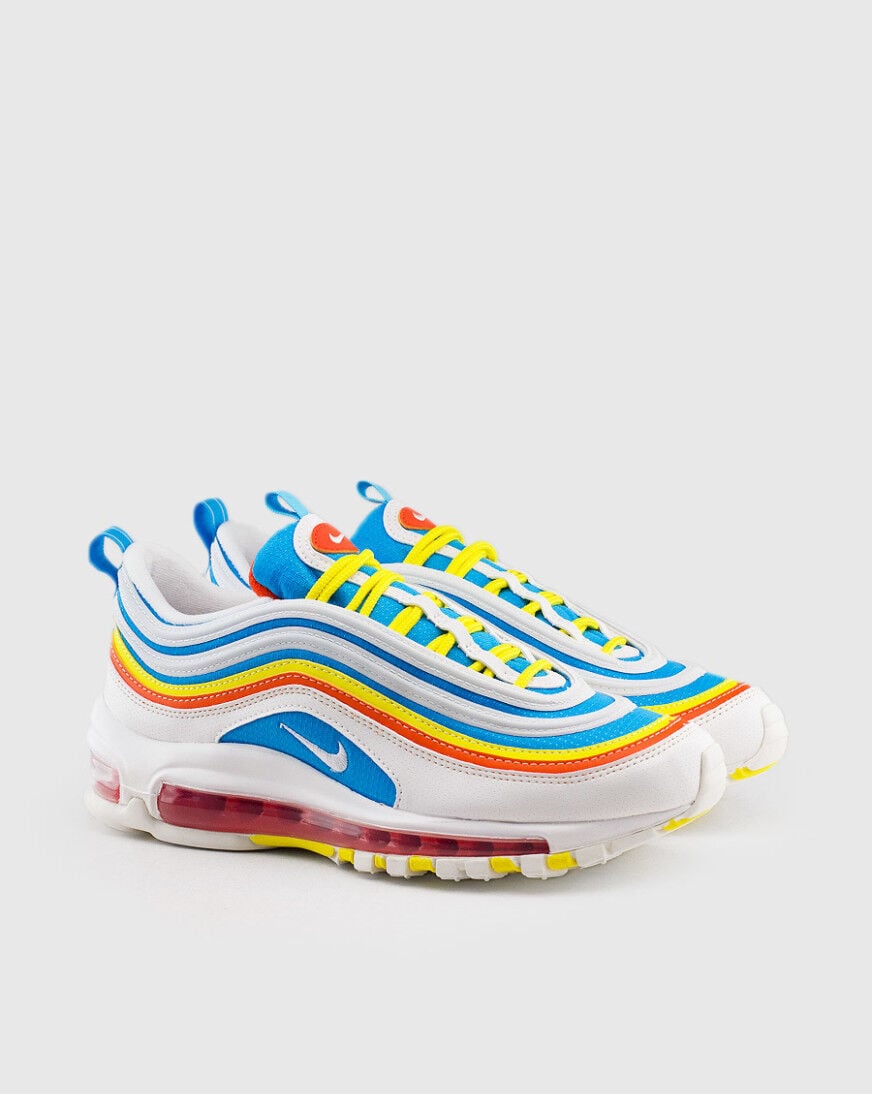 air max 97 white blue yellow