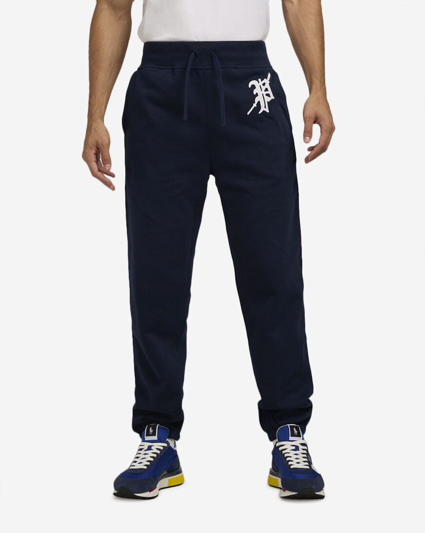 新品 deps TAG LOGO SWEAT PANTS WHITE×NAVY Shop Polo Ralph Lauren Fleece Graphic Jogger 710952066001-NVY blue