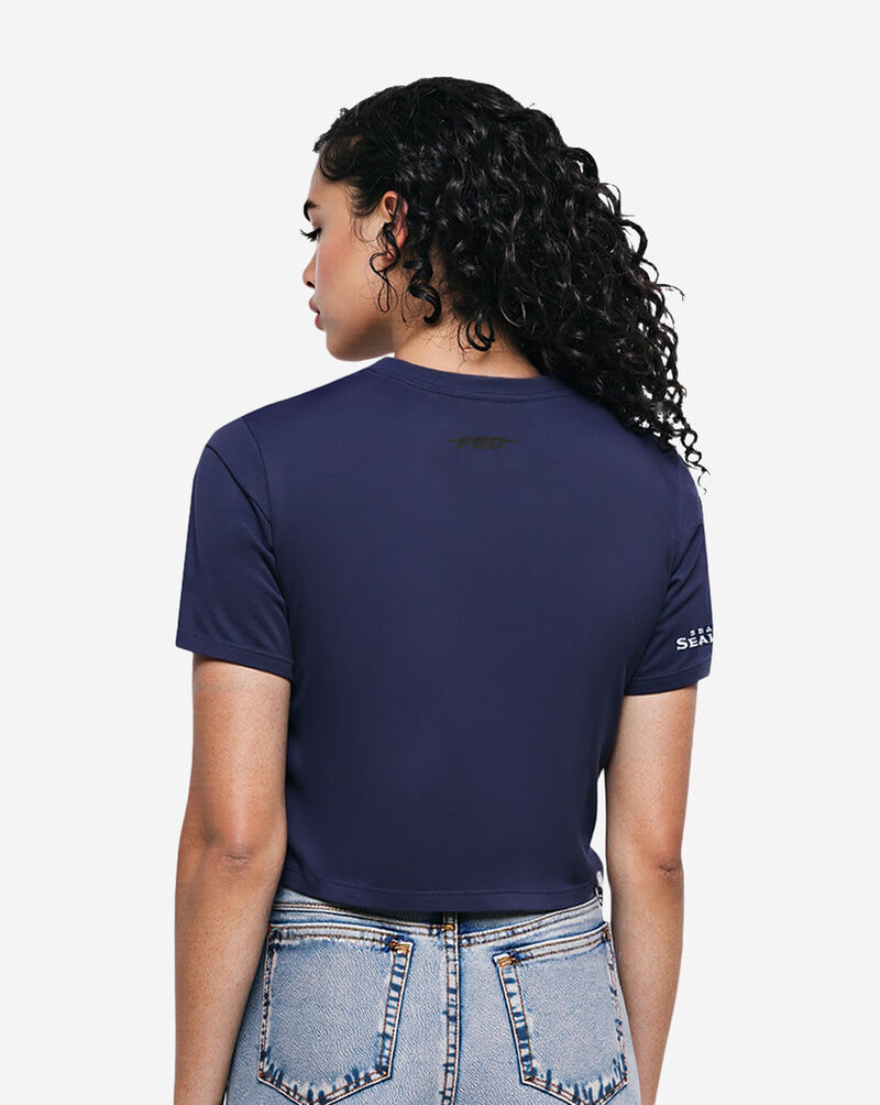 PRO STANDARD Seattle Seahawks Script Tail Boxy Tee FSSA410211-MDN Blue 3