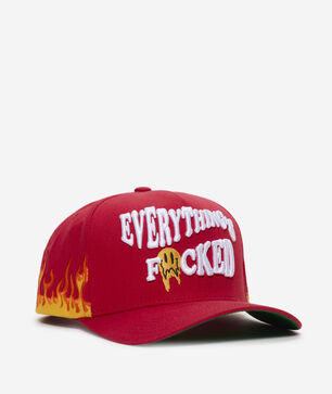 Everything Is F Flame Twill Trucker