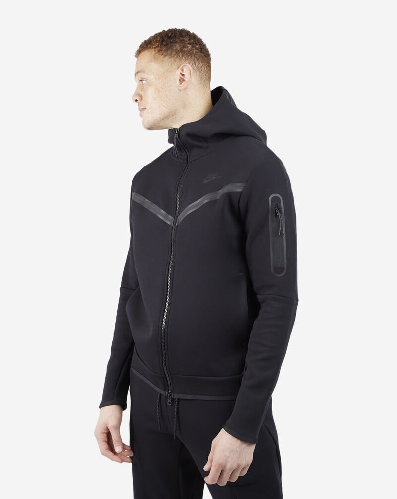 Shop Nike Tech Fleece Full-Zip Hoodie CU4489-010 black