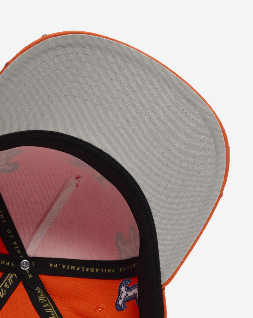 Shop Mitchell Ness New York Mets Pro Pinch Triple Logo Snapback