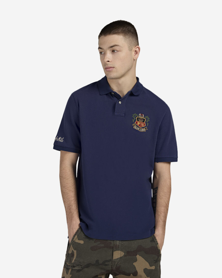 Shop Polo Ralph Lauren Mesh Polo Crest Graphic Polo Shirt
