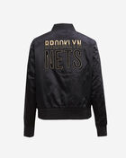 PRO STANDARD Brooklyn Nets Holiday Glam Satin Jacket BBNU59337-BLK Black 3