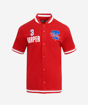 Philadelphia Phillies Bryce Harper #3 Short Sleeve Classic Warm Up Jacket 