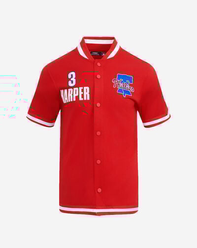Philadelphia Phillies Bryce Harper #3 Short Sleeve Classic Warm Up Jacket 