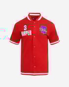 PRO STANDARD Philadelphia Phillies Bryce Harper #3 Short Sleeve Classic Warm Up Jacket  LPH1315410-RED Red 1