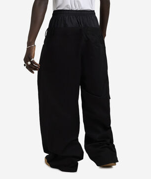 Inner Boxer Layer Wide Leg Twill Pants