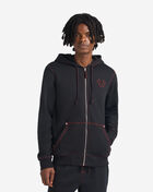 True Religion Big T Zip Hoodie 105753-BLK-RED Black 1