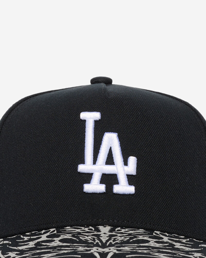 Mitchell  Ness Los Angeles Dodgers Pro Pinch Tribal Shine Snapback Hat HP20522-LADBKSV Black 2
