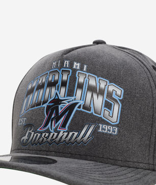 9Fifty Miami Marlins Washed A-Frame Snapback Hat