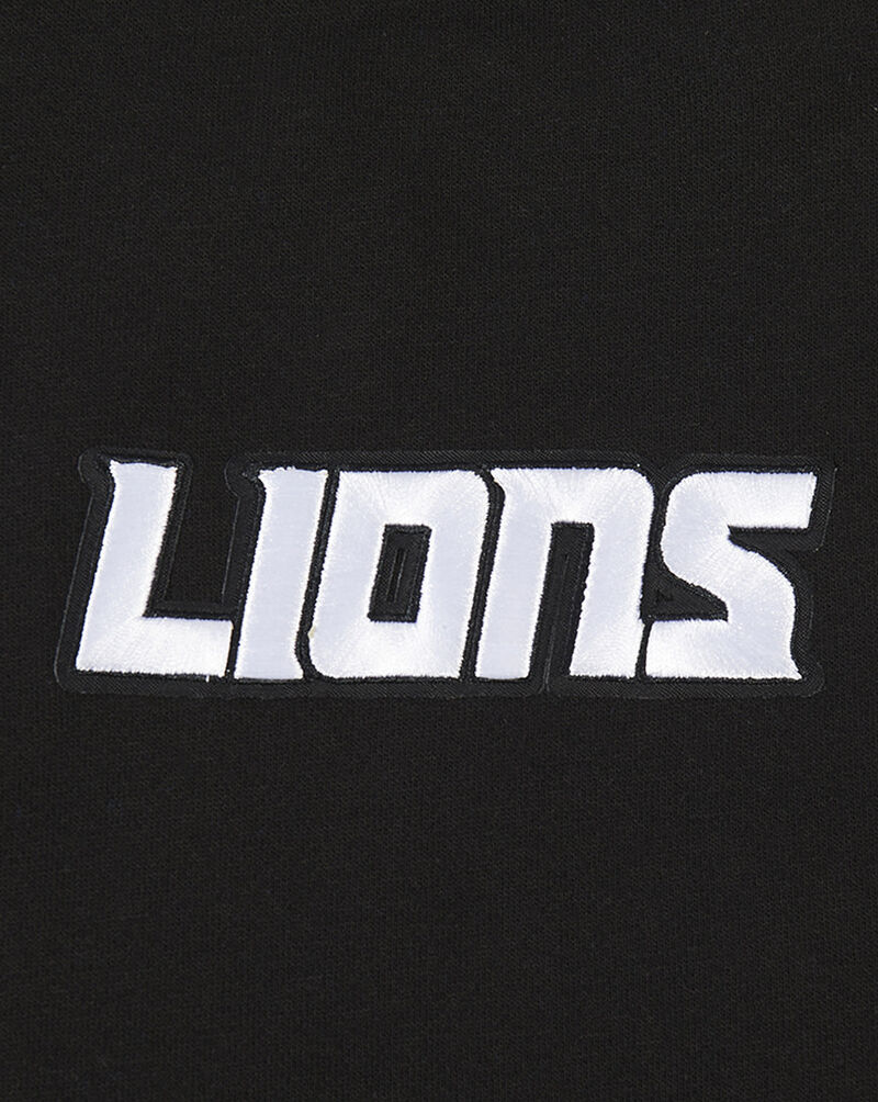 PRO STANDARD Detroit Lions Wingspam Drop Shoulder Crewneck FDL5410526-BLK Black 2