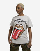 Graphic Tees Rolling Stones Tongue Leopard Lips Tee RLS1100XX Grey 1