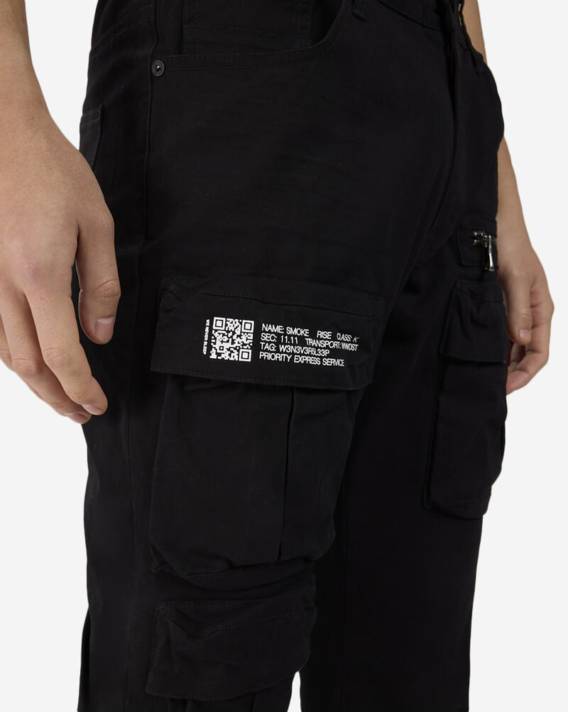 Smoke Rise Utility Pocket Twill Pants JP24137SNZ-BLK Black 3
