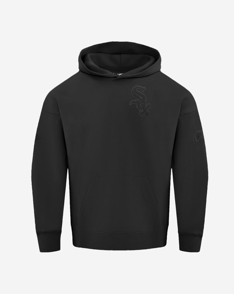 PRO STANDARD Chicago White Sox Neutral Drop Shoulder Fleece Pullover Hoodie LCW537032-BLK Black 1