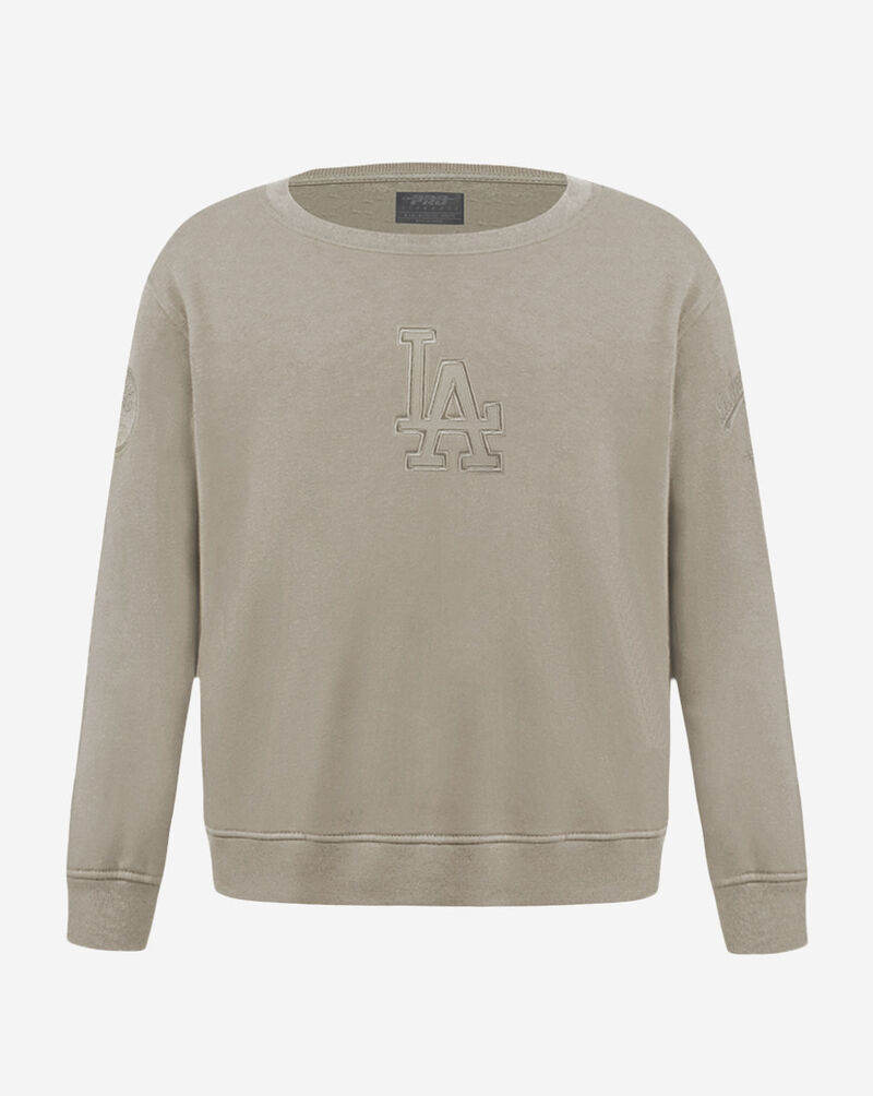 PRO STANDARD Big Boys' Los Angeles Dodgers Neutral Fleece Crewneck LLDB5315083-TAU Beige 1