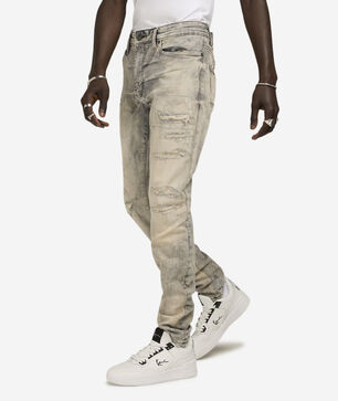 Rip and Repair Straight Jeans