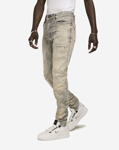 Rip and Repair Straight Jeans