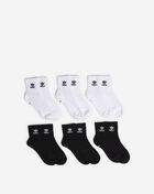 adidas Originals Trefoil 6PK Quarter Socks BH6436B Black 1